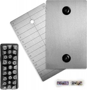 ColdTi® Double Plate with Alphabetical Punches
