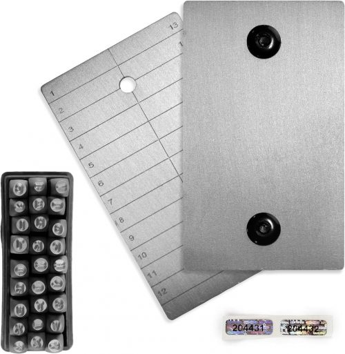 ColdTi® Double Plate with Alphabetical Punches